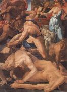 Rosso Fiorentino Moses Defending the Daughters of Jethro painting